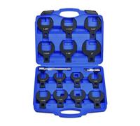 LainKeen 16pcs Jumbo Crowfoot Wrench Set, SAE Crows Foot Wrench Set for 1-1/16" to 2" Flare Nuts for 1/2" Drive Ratchet & Extension Bar, Crowfoot Wrenches with Carry Case