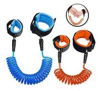 Lainrrew 2 Pack Anti Lost Wrist Link, Safety Wristband Toddler Safety Harness Leashes Walking Wrist Leash for Kids Toddlers