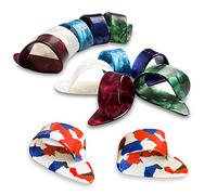Lainrrew Celluloid Guitar Picks, 12 Pcs Finger Picks for Acoustic, Classic Guitar, Bass, Electric Guitar, Banjo, Ukulele
