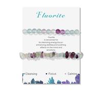 LAIOUSN 1 Set Irregular Agate Bead Natural Stone Texture Vibrant Color Bangle Adjustable Design for Daily Outfits Fashion Stone