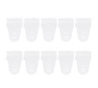 LAIOUSN 10Piece Set of Clear Adhesive Hooks for Multiple Use on Window and Interior Door Frame 17mm Thickness Hangers Invisible Window