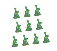 LAIOUSN 10Pieces Easter Bunnies Eggs Holder 18x10.50cm Sleeves Storage Bag For Party Table Setting Home Decoration School Activities