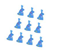 LAIOUSN 10Pieces Easter Bunnies Eggs Holder 18x10.50cm Sleeves Storage Bag For Party Table Setting Home Decoration School Activities