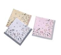 LAIOUSN 1PC Women Florals Handkerchiefs Pocket Hankies Cotton Reusable Bandana Wedding Party For Girl Soft Handkerchief For Women
