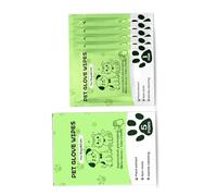 LAIOUSN 5 Pairs Pet Bath Gloves Not Rinses Cleaning Remove Greases Odor Safe For Sensitive Skin Portable Design Cold Weather Pet Bath Alternative