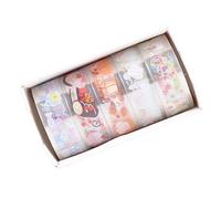 LAIOUSN 5 Rolls Butterfly Masking Tape Artists Tape Decorative Flower Pattern Crafting Clear Craft Supplies
