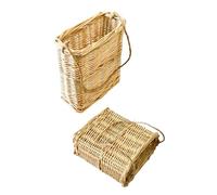LAIOUSN Breathable Wall Mounted Wicker Plant Basket Easyly Install For Succulents Ferns Indoor Outdoor Gardening Wall Mounted Planter