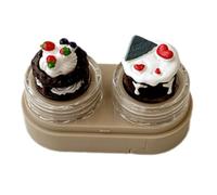LAIOUSN Cartoon Cupcake Lenses Kits with Wearing Tools Drawer Lens Holder for Busy Lifestyles and Fast Lens Changes Case