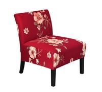 LAIOUSN Chair Slipcover Soft And Stretchable Color Print Armless Covers For Living Room Dining Room 1PC Breathable