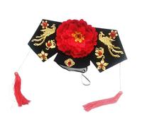 LAIOUSN Chinese Royal Empress Flower Hat Ancient Wedding Headpiece Roleplay Dressingup Props Dynasties Royal Empress Hat Formal Event Headdress