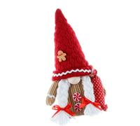 LAIOUSN Christmas Gingerbreads Man Gnomes Ornament Santa Scandinavian Elves Plush Dolls For Holiday Table And Shelf Decoration Plush Gnomes Dolls Ornament