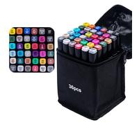 LAIOUSN Double Tip Art Markers Set for Drawing and Sketching Feature Fine Point and Tip Ergonomic Grip Art Markers