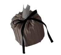 LAIOUSN Drawstring Closure Tissue Bag Crafted From Polyester Materials with Bowknot Cake Design Small Size for Home Enhancement Living Room Tissue Decors