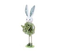 LAIOUSN Easter Hare Doll Decoration Waterproof Easter Hare Figurine Ornament for Desktop Mantels Shelf Garden Polyester Decoration