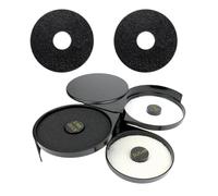 LAIOUSN Easy to Clean Detachable 3 Tiers Rotating Salt Rimmer Modern Condiment Box with Three Compartment Three Layer Salt Box