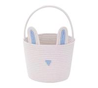 LAIOUSN Efficient Rabbits Ears Easter Basket Cotton Rope Design Size 20x25x40cm Ideal for Children Easter Party Supplies Decors Decors Basket