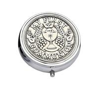 LAIOUSN Elegant Metal Jewelry Box With Builts In Makeup Glass For Home Decorations And Religious Objects Storage Decorative Metal Makeup Organizers