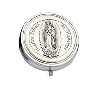 LAIOUSN Elegant Metal Jewelry Box With Builts In Makeup Glass For Home Decorations And Religious Objects Storage Decorative Metal Makeup Organizers