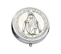 LAIOUSN Elegant Metal Jewelry Box With Builts In Makeup Glass For Home Decorations And Religious Objects Storage Decorative Metal Makeup Organizers