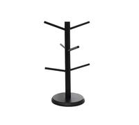 LAIOUSN Elegant Wood Cup Holder Organizers Cup Display and Storage Racks Tree Shape Wooden Countertop Storage Solution Display Stand