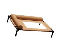 LAIOUSN Elevated Pet Bed With L Shape Pillow Breathable Net Chew Resistant Design Steel Frame Cot For Indoor And Outdoor Dog Elevated Dog Bed With Pillows