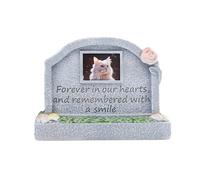 LAIOUSN Engraved Words Pet Memorial Gravestones Weatherproof Engraved Resin Dog And Cats Remembrances Tombstones For Pet Loss Grave Marker