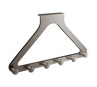 LAIOUSN Extra Strength Auto Adhesive Door Hook Rustproof Metal Hangers for Coat Backpacks Accessories Home Office Use Over The Door Hook