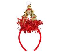 LAIOUSN Festival Theme Headband For Adult Kids Christmas Tree Hairband With Sequins Holiday Celebrating Headdress Party Supply Office Celebration Accessory