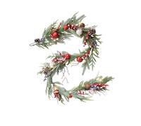 LAIOUSN Handbuilt Christmas Tree Alternative Decoration with Flexible Flexible Boughs and Fruit Accents Polystyrene Christmas Climbers for Home Deck