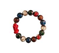 LAIOUSN Handmade Glass Bead With Animal Pendant For Good Luck Adjustable Hand String Stylish Business Meeting Jewelry Stylish Beaded