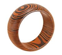 LAIOUSN Handmade Wristband Natural Wood Finish Wrist Bangle Contemporary Design Stackable Accessory Wooden Statement Bangle