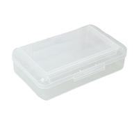 LAIOUSN High Capacity Pencil Case Double Layer Pen Storage Box Portable Pen Organizers Clear Colored Pencil Case for Kid Student Portable Pen Storage
