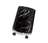 LAIOUSN Hygienic Easy Cleaning Removable Inner Trash Bin 2.1Gallon Marble Texture Bathroom Office Kitchen Waste Basket Can Small Can