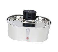 LAIOUSN Hygienic Stainless Steel Pet Drinking Fountain Automatic Flows USB Powered Quiet Operations for Owners Steel Pet Fountain