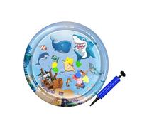 LAIOUSN Large Inflatable Pet Cooling Water Bed Thickened PVC Water Mat For Dog Cats Resting Indoor Activity Cooling Pad Waterproof Inflatable Bed For Dog And Cats