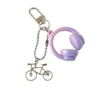 LAIOUSN Lightweight Headphone Design Keychain Sturdy Resin Charm Ideal For Outdoor Activities And Gifts Scratch Proof Keychain For Travelers