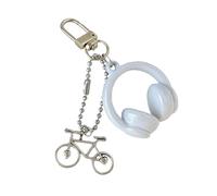LAIOUSN Lightweight Headphone Design Keychain Sturdy Resin Charm Ideal For Outdoor Activities And Gifts Scratch Proof Keychain For Travelers