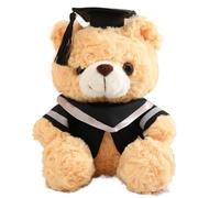 LAIOUSN Lovely 23cm Plush Graduate Doctor Bear For Display On Desks Or Bedrooms Adding Warmth Graduation Bear Gift Home Decoration