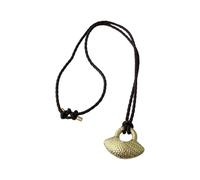 LAIOUSN Luxury Sweater Chain Metal Woven Collarbone Chain Adjustable Pendant Necklace French Charm Her Metal Straw Pendant Jewelry