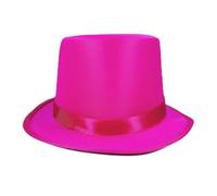 LAIOUSN Magicians Hat For Men Women With Belt Fedoras Hat Cosplay Costume Props Jazzy Caps Stage Show Ceremony Adjustable Top