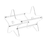 LAIOUSN Modern Acrylic Record Shelf Elegant Display Stand Handy Bookshelf And Record Holder For Collectors And Music Enthusiasts Office Storage Rack