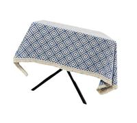 LAIOUSN Modern Geometric Blue Table Covers Washable Tablecloth With Fringes Detail For Kitchen Countertops Furniture Protections Blue Tablecloth Home Decors