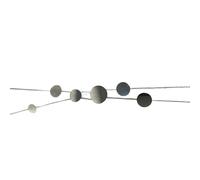 LAIOUSN Modern Geometric Metallic Pendant Necklace Adjustable Length Chain Minimalist Everyday Casual Evening Jewelry Trendy Women ' s Long Chain
