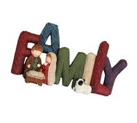 LAIOUSN Modern Resin Nativity Figurine Set For Christmas Religious Celebration Home Ornamentation Elegant Holy Family Display Resin Nativity Set