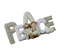 LAIOUSN Modern Resin Nativity Figurine Set For Christmas Religious Celebration Home Ornamentation Elegant Holy Family Display Resin Nativity Set