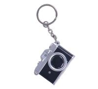 LAIOUSN Nostalgic Camera Keyring With Glowing Buttons & Playful Sounds Compact Vintage Design For Bag Charms Or Everyday Carry Accessories Novelty Glowing Talking Keychain Camera