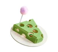 LAIOUSN Pacifying Puss Plaything Natural Perceived Substance Toll Sphere Toy Promotes Pursuing Urge Quick Assembly Participatory Perceived Cheese Puss Toy