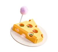 LAIOUSN Pacifying Puss Plaything Natural Perceived Substance Toll Sphere Toy Promotes Pursuing Urge Quick Assembly Participatory Perceived Cheese Puss Toy