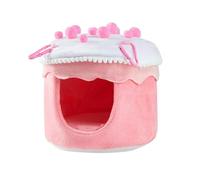 LAIOUSN Parrot Hangable Hammock Bed Breeding Nest Bird Bed Small Bird Winter Warm Nest Resting Plush Cake Shape House Parrot Hammock