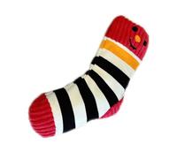 LAIOUSN Plush Sock Dog Squeaky Toy Chewable Puppy Teeth Cleaning Interactive Fun Noise Pet Training Treats Feeder For Small Chew Toy For Mental Stimulation